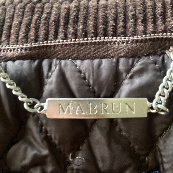 MABRUN ITALY LUXURY VINTAGE HEAVY CURDUROY BLAZER JACKET 44 US 10 ELBOW PATCHES - Picture 8 of 9